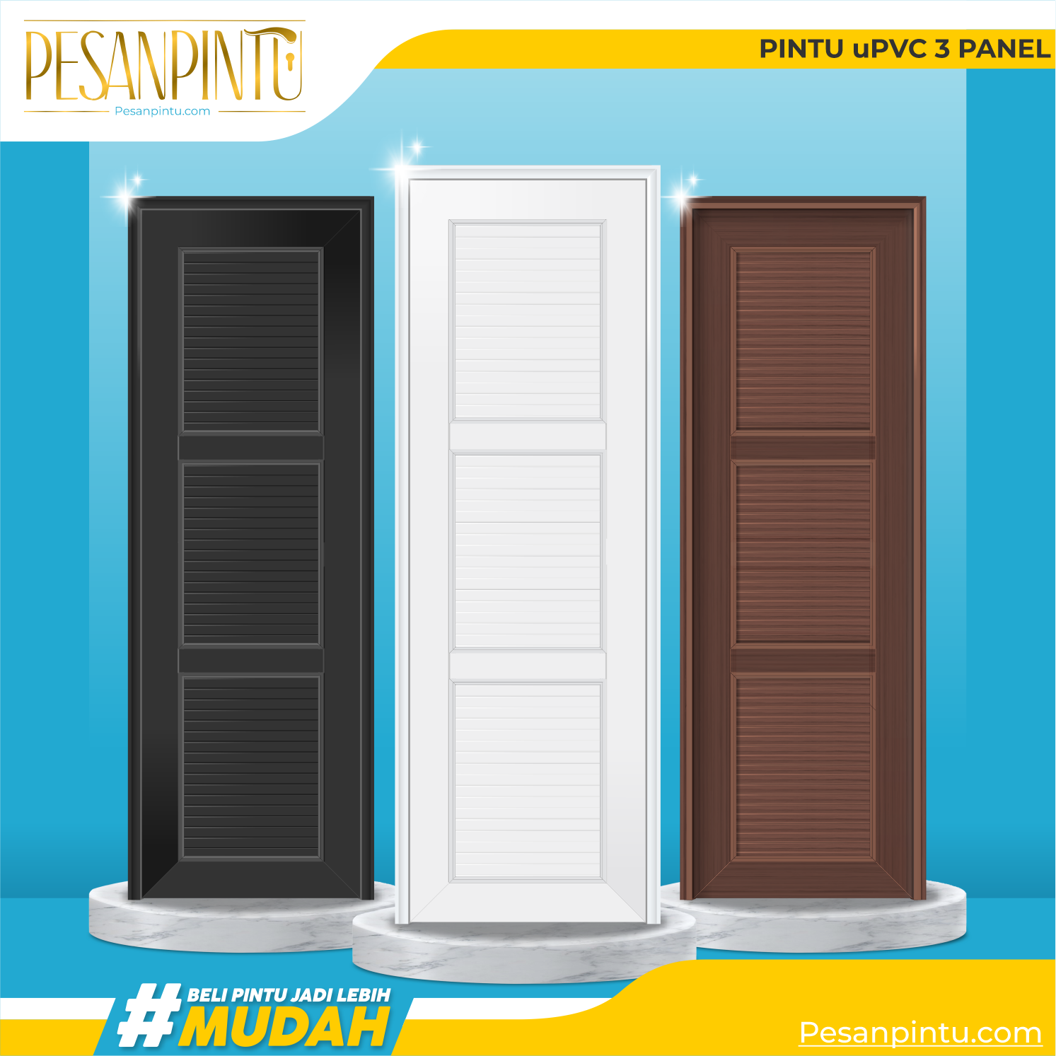 Pintu uPVC 2 Panel - Platinum Special Edition (SE)